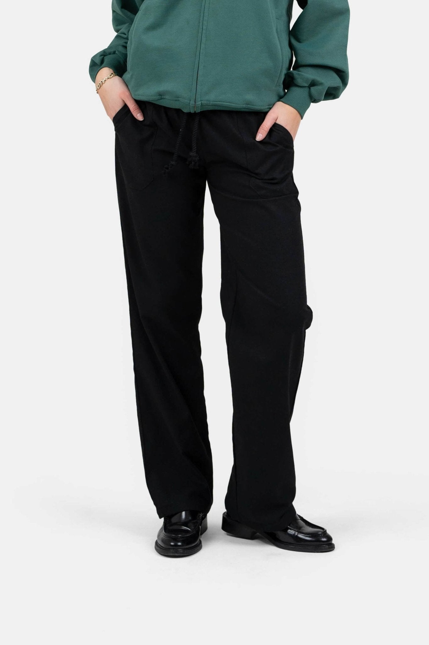 Heavyweight Hørbukser Lavtaljede Sort | Skagen-clothing.dk